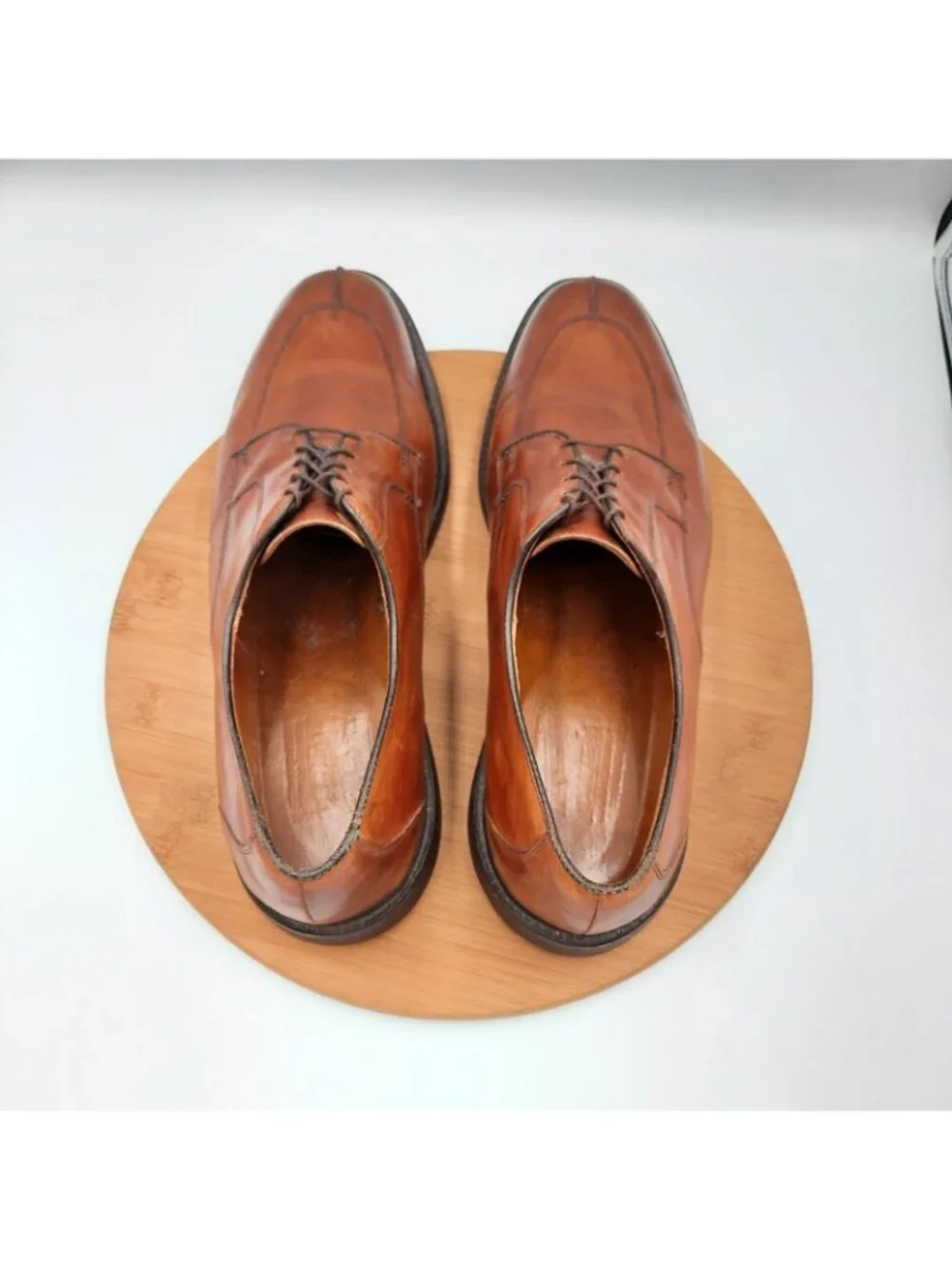 Allen Edmonds Ashton Mens 13 Shoes Chili Brown Leather Split Toe Dress Sneakers